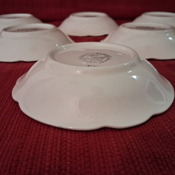 LOT of 6 OF FRANCISCAN DESERT ROSE HAND PAINTED 5 1/4" DESSERT FRUIT BOWL 47-49 - Picture 8 of 8